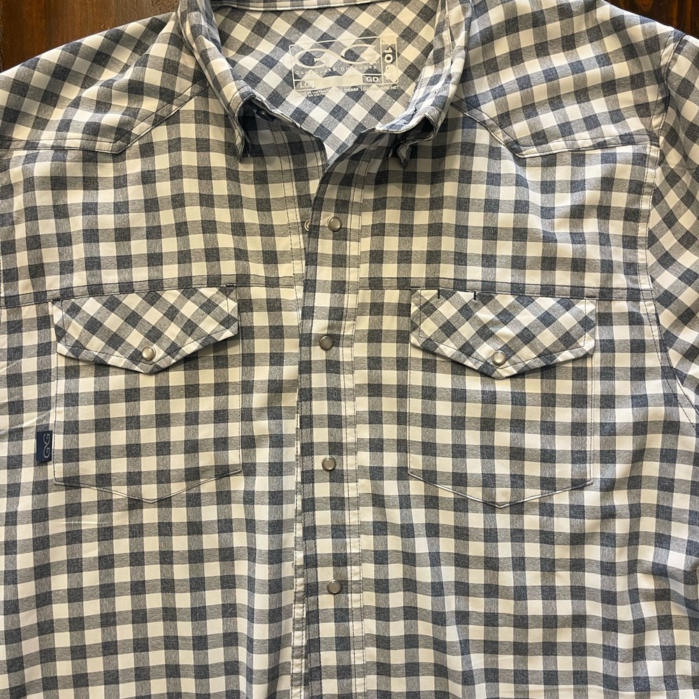 Men's GameGuard Outdoors  Gray Checkered Shirt